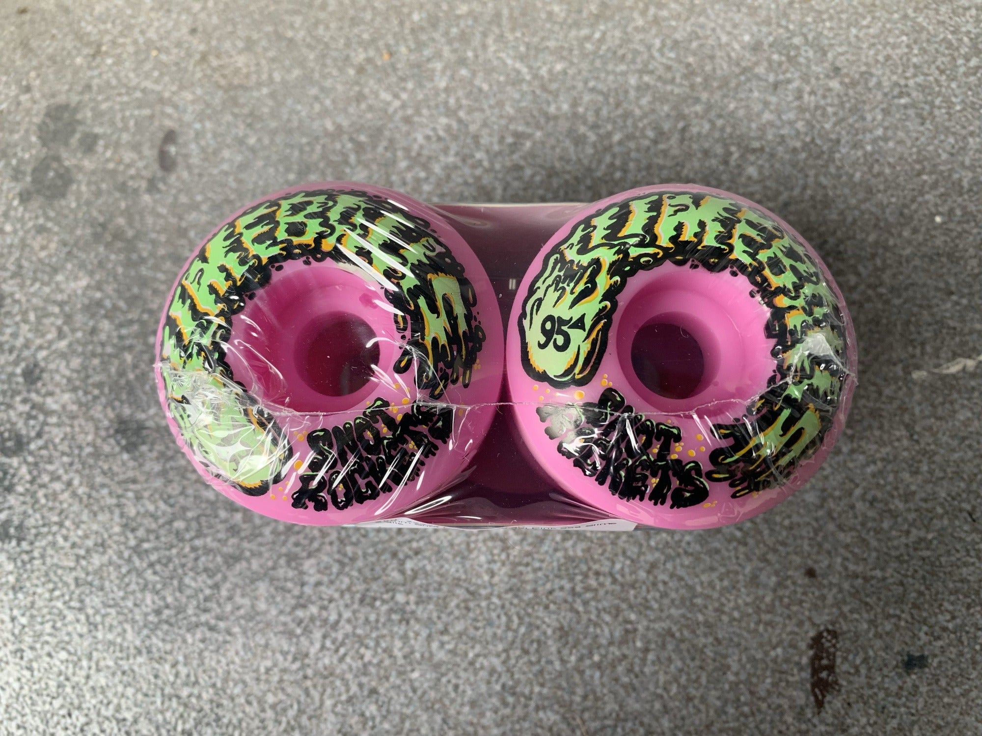Slime Balls 54mm Snot Rockets Pastel Pink 95a Slime Balls Skateboard Wheels